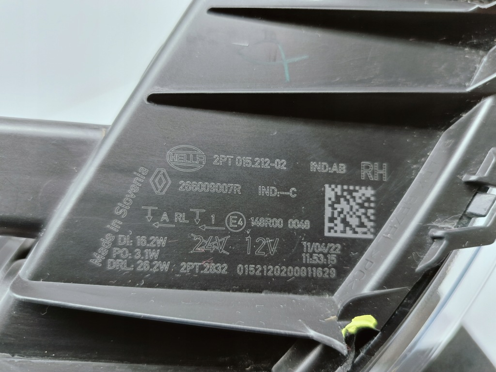 Renault megane v 5 e-tech 21-протитуманна фара ліхтар drl правий фара led 266009007r Київ