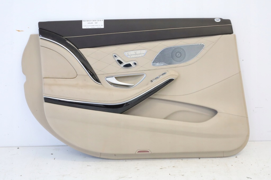 фото №1, Обшивка двері лівий задня burmester mercedes s maybach w222 14-20