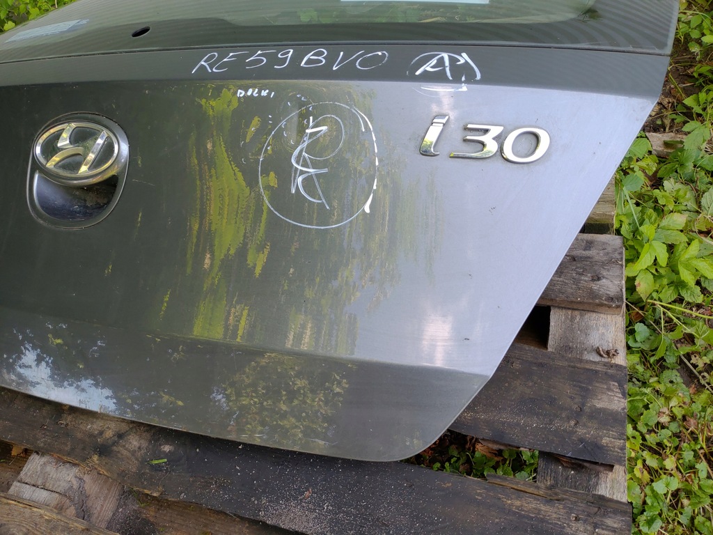 фото №9, Крышка багажника багажника задняя hyundai i30 i hb 5 дверь 2007-2010 оригинал цвет 9a