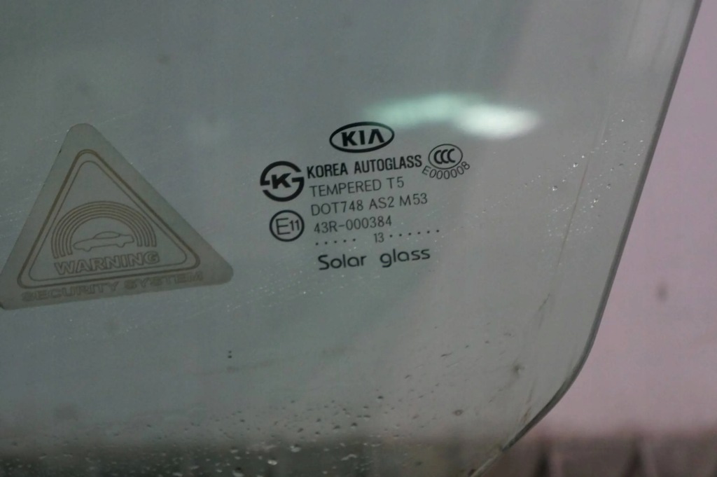 фото №1, Стекло дверь левый перед передняя боковая kia optima iii 2013