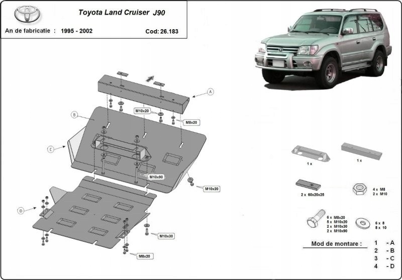 фото №1, Крышка багажника pod двигатель toyota land cruiser j90 95-2002