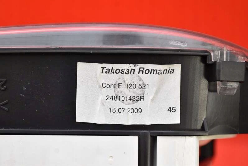 фото №8, Счетчик приборы eu p248101432r dacia sandero 1 i 1.4 8v 75 km 08-12