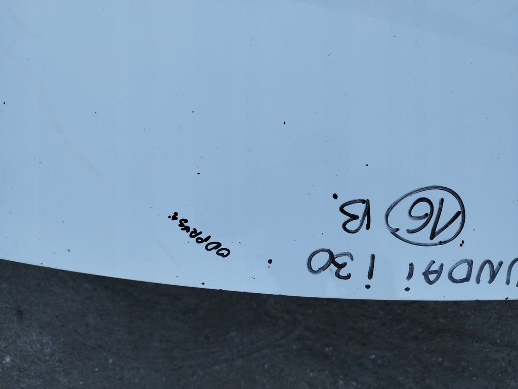 фото №10, Капот оригинальный лак hyundai i30 i lift 2010-2012 белый