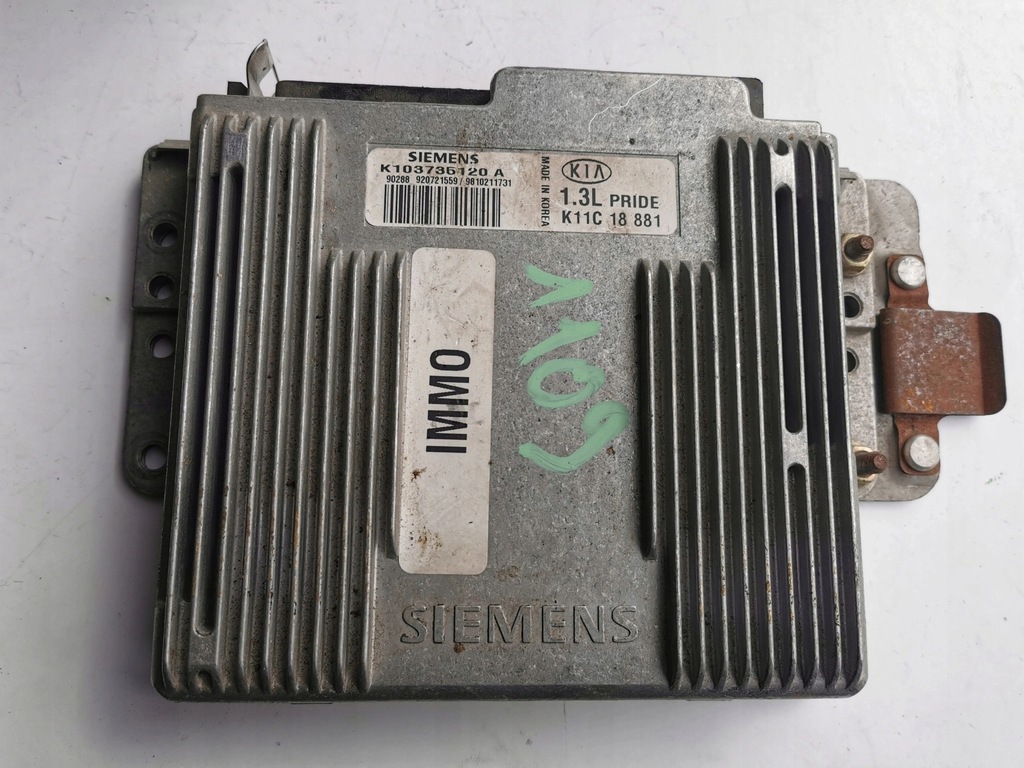фото №7, Kia pride 1.3b 16v k103735120a бортовий комп'ютер ecu orygin