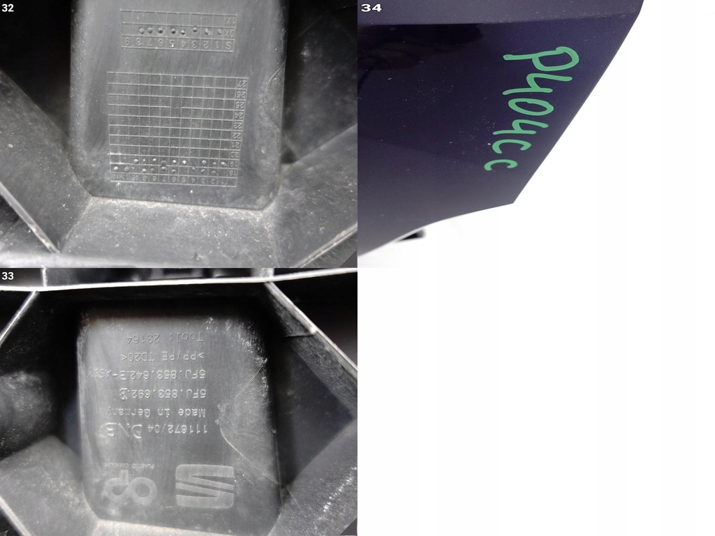 фото №12, Seat tarraco 5fj 18-24 бампер + решётка радиатора решётка радиатора + спойлер + решётка перед pdc