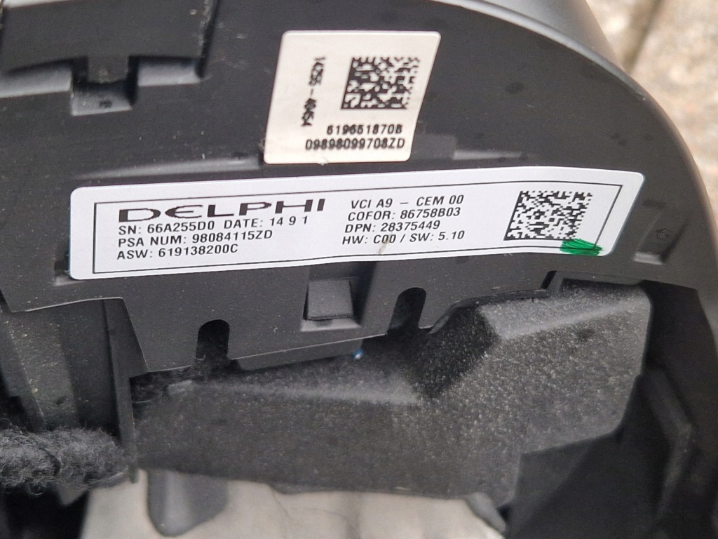 фото №16, Peugeot 208 i 2008 воздуховод кожа multi 98084115zd czerwona nić 12-2019