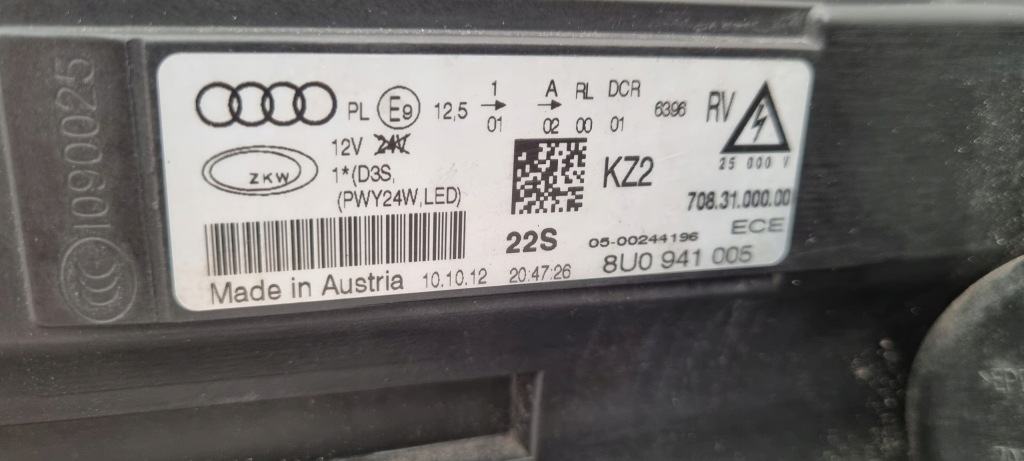 фото №5, Audi q3 bi-xenon led лампа передняя левая комплектная