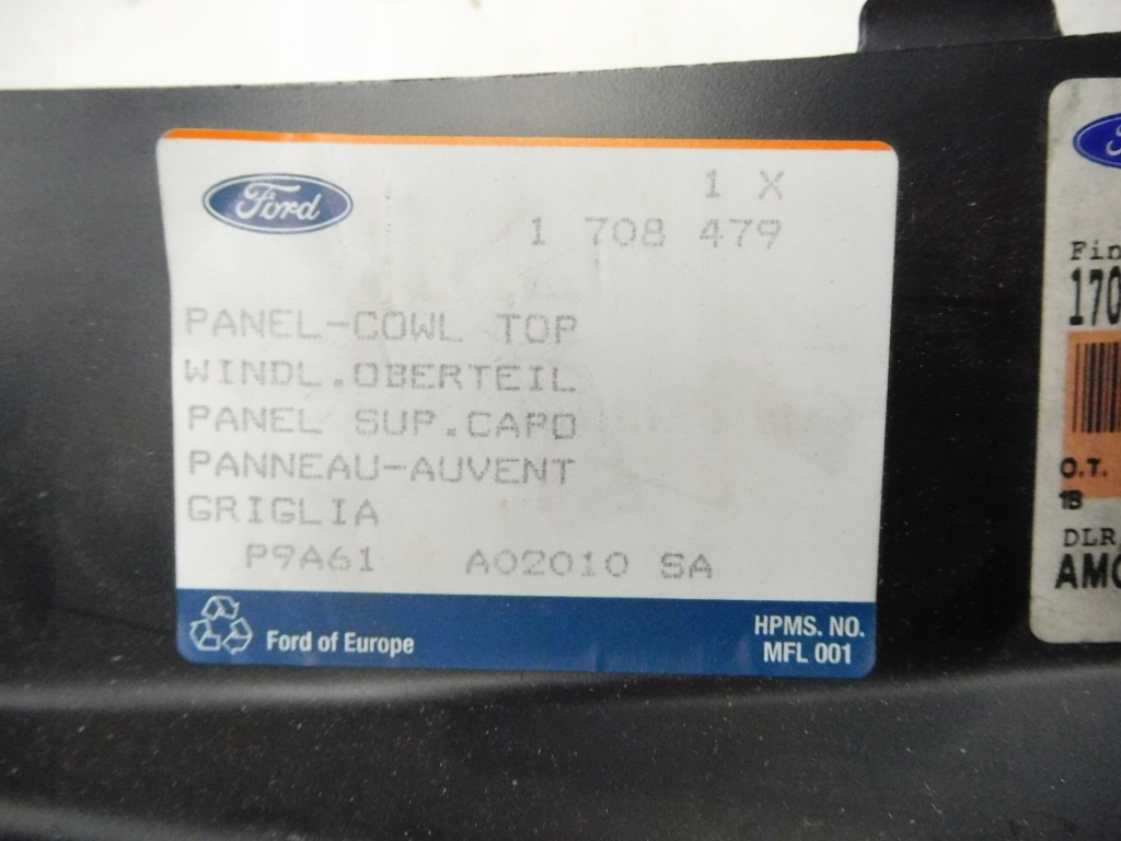 фото №5, Pas podokienny панель верхний ford fiesta 1708479