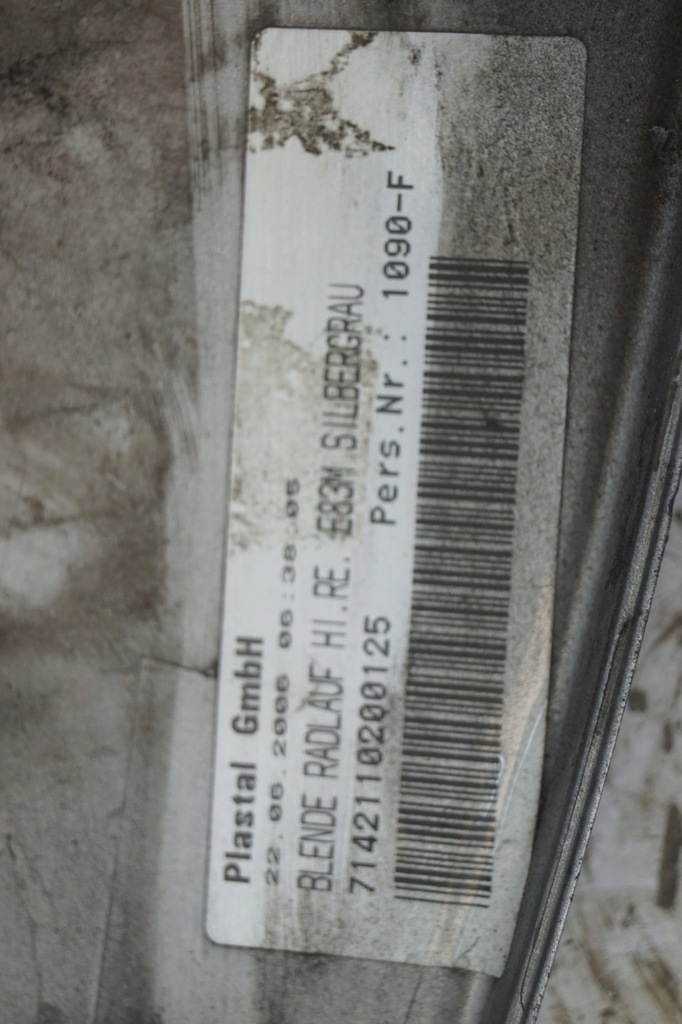 фото №13, Молдинг крыла правый задняя bmw x3 e83 3414450 m-pak