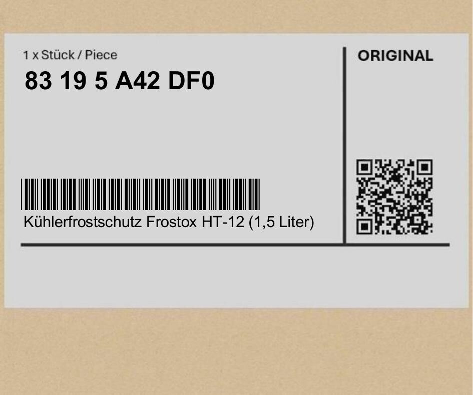 фото №1, Захисту радіатор. przed mroz. frostox ht-12 1,5 liter mini clubman r55 r56