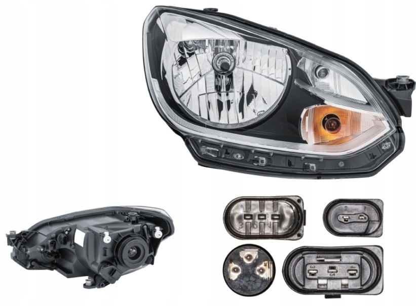 фото №1, Фара лампа правый vw up vw120 12-16 hella