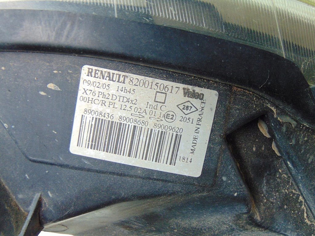 фото №12, Renault kangoo 2005r лампа правый перед