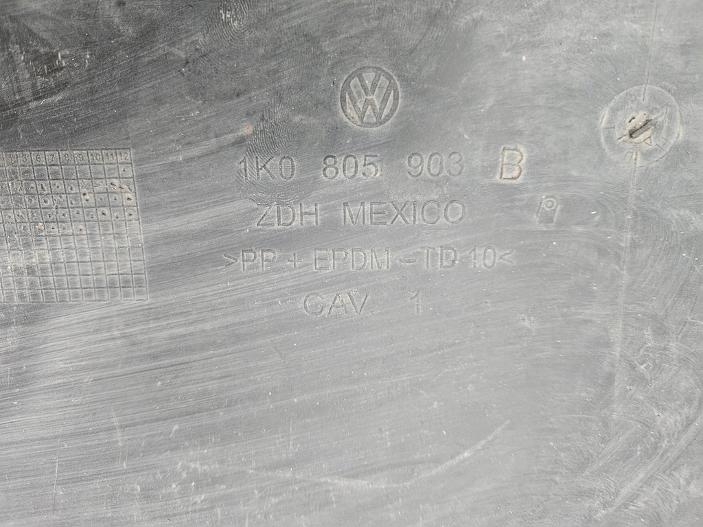 фото №14, Vw jetta v 5 golf v kombi 2003 - 2011 спойлер бампера перед 1k0805903b