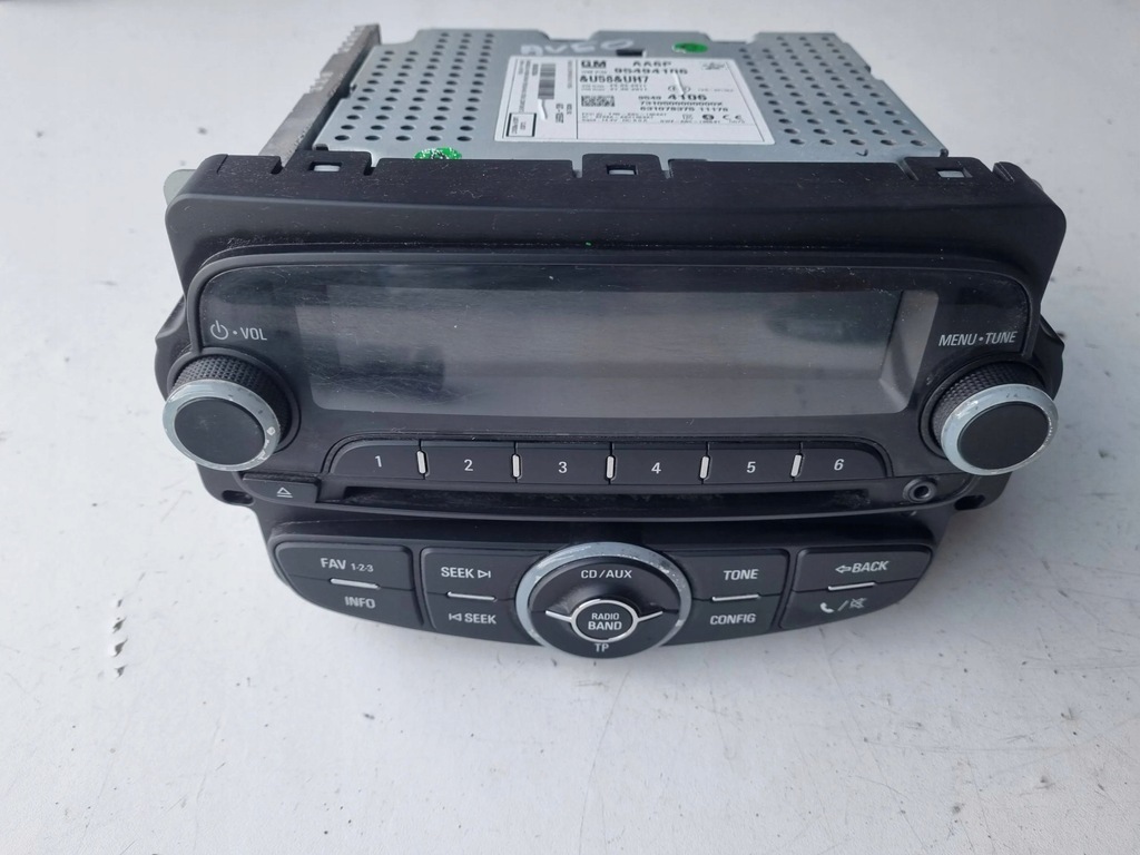 фото №1, Chevrolet aveo t300 радио заводской cd aux 95494106 europa
