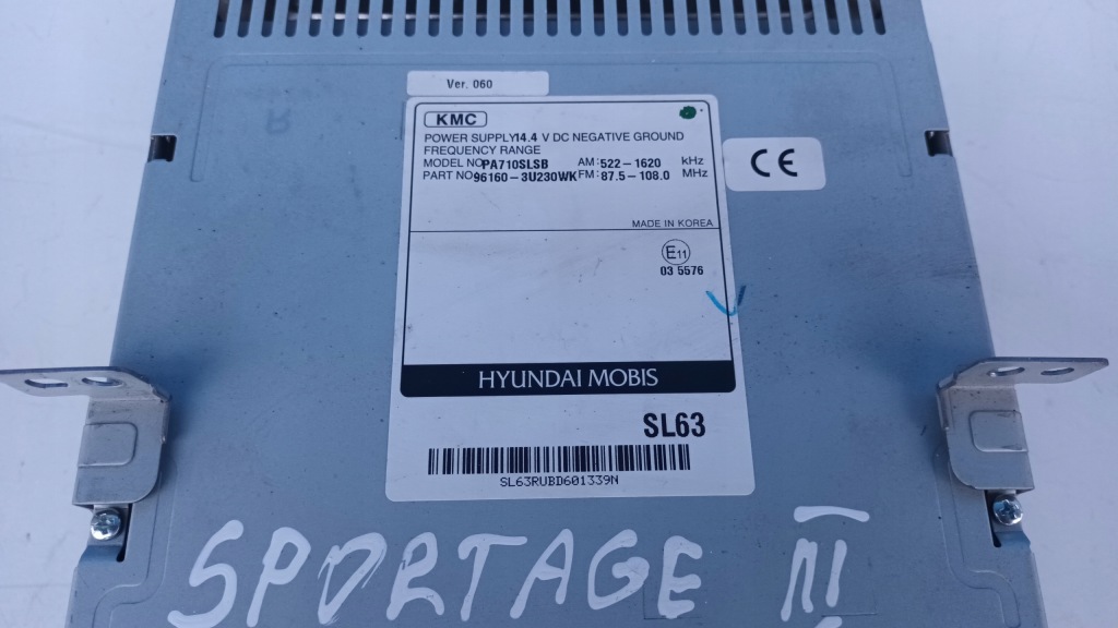 фото №3, Kia sportage iii радіо cd заводський 96160-3u230wk