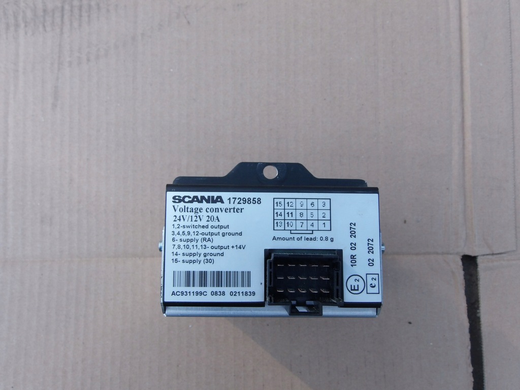фото №5, Перетворювач напруги 1729858 scania r xpi 400 440