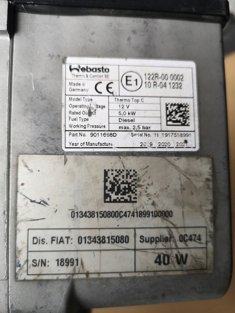 фото №7, Webasto thermo top c дизель ducato boxer jumper 9011698d 1343815080