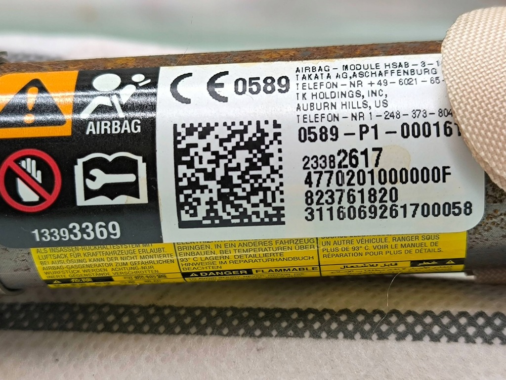 фото №7, Chevrolet volt ii 2017 ліва сторона шторка безпеки подушка безпеки