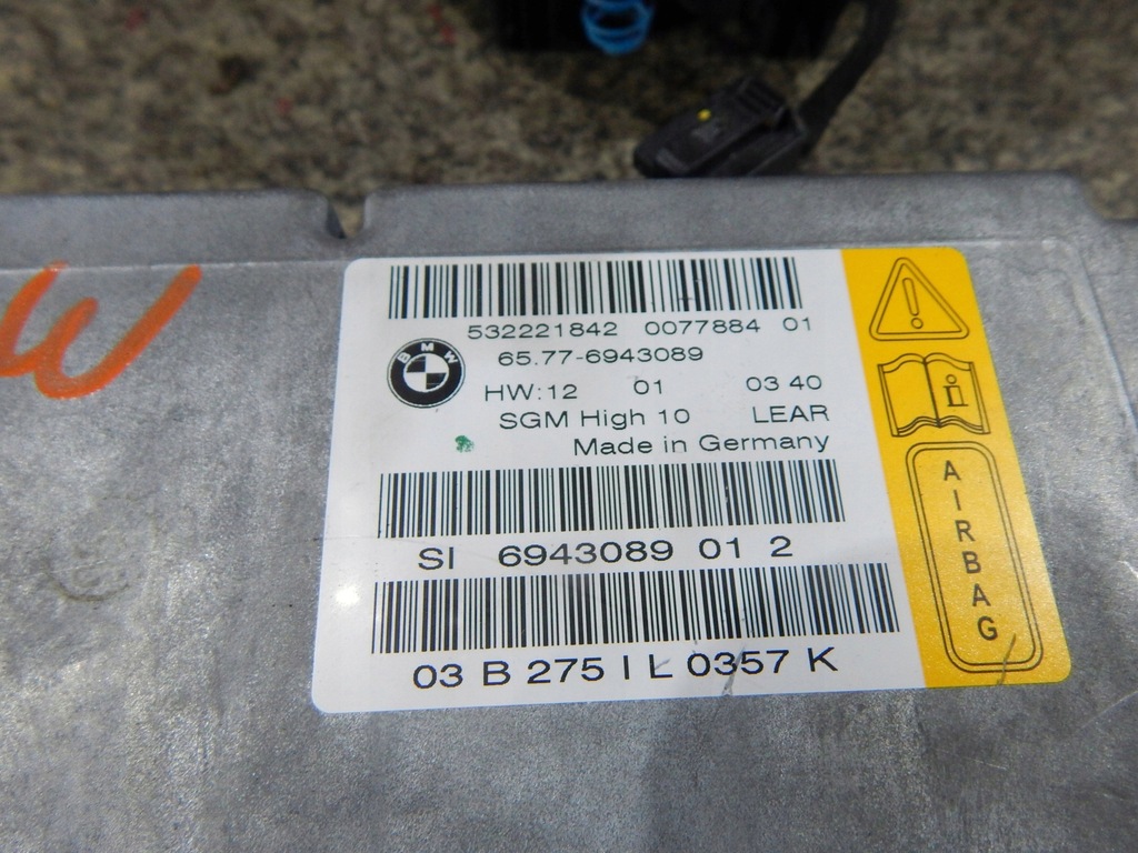 фото №5, Bmw e63 e64 подушки безпеки подушка безпеки ремені датчик