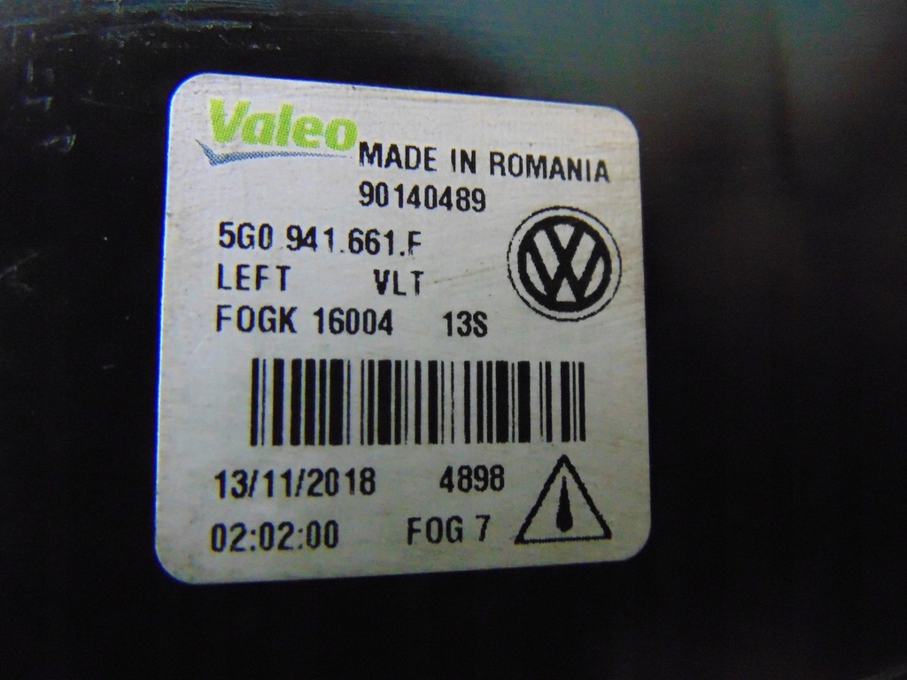 фото №15, Лампа противотуманная фара левый vw golf vii lift 5g0941661f