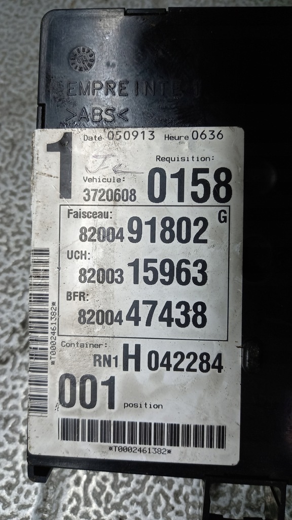 фото №2, Модуль bsi renault espace iv 2.2d 8200315963