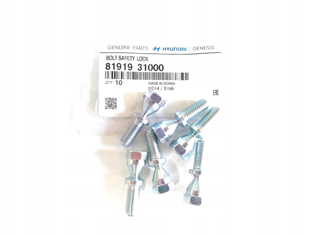 фото №1, Zrywalna болт колонки замка зажигания hyundai / kia