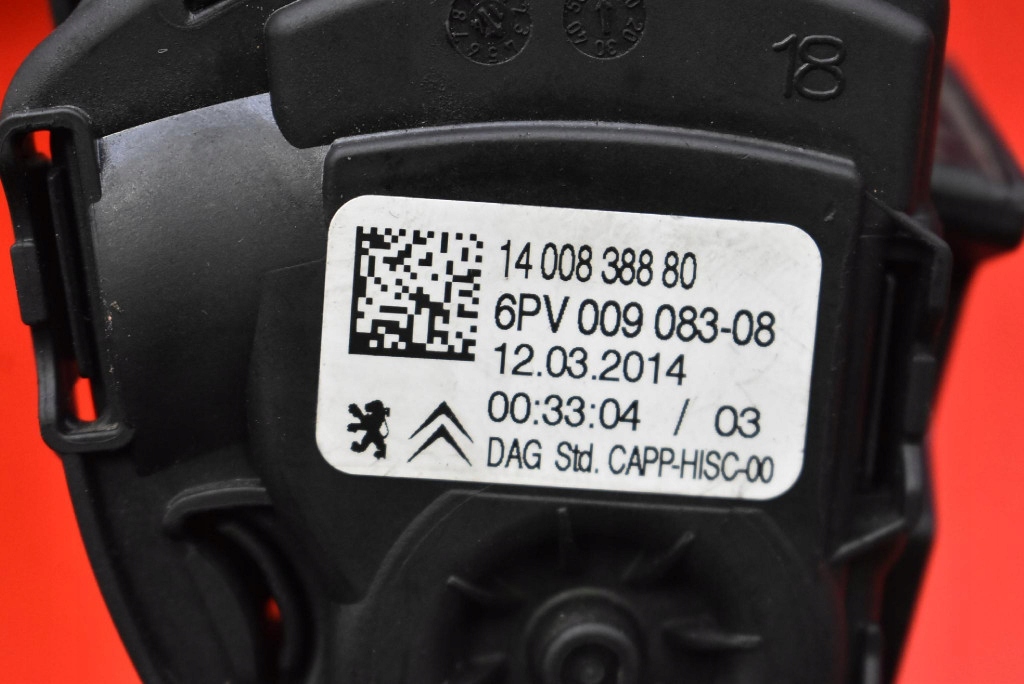 фото №7, Потенциометр педаль газа 1400838880 peugeot 807 1 i 2.2 hdi 128 km 02-07
