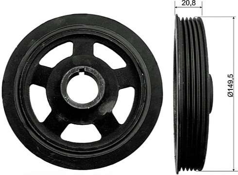 фото №1, Ina 544 0092 10 шків, wał колінчастий