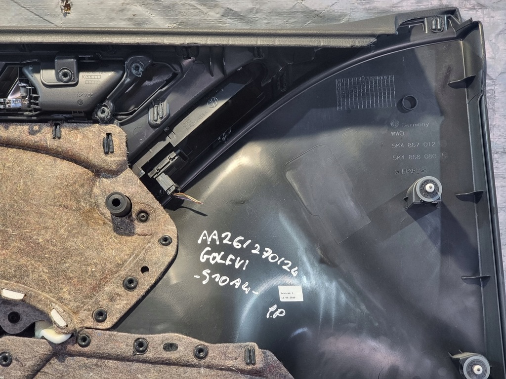 фото №12, Обшивка дверь правый перед оригинальный номер 5k4867012 vw golf vi hb 5d 10r