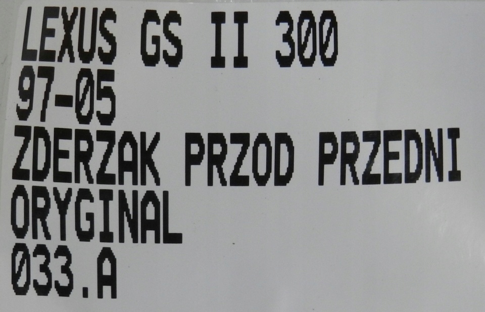 фото №16, 033.zderzak перед lexus gs300 97-05