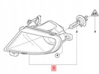 Купити Bmw 5 e60 передні праве світло протитуманні 63177177712 7177712 oem