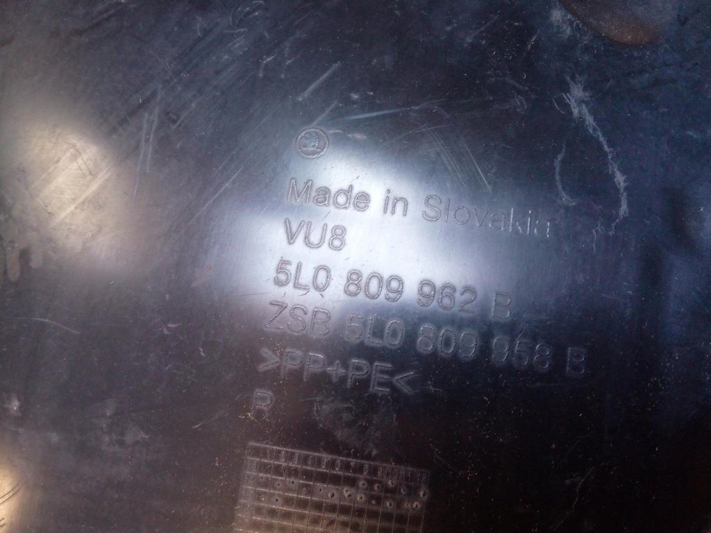 фото №13, Подкрылок skoda yeti lift. '12- перед выбор 5l0 oryg.