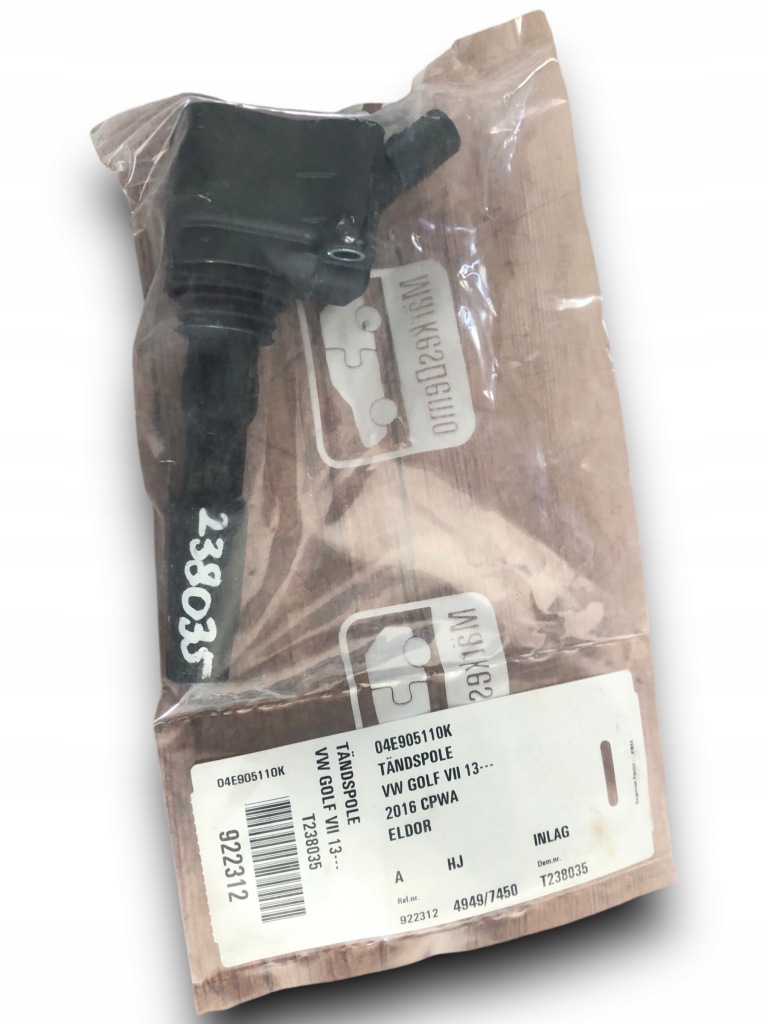 фото №1, Vw golf vii катушка зажигания 04e905110k