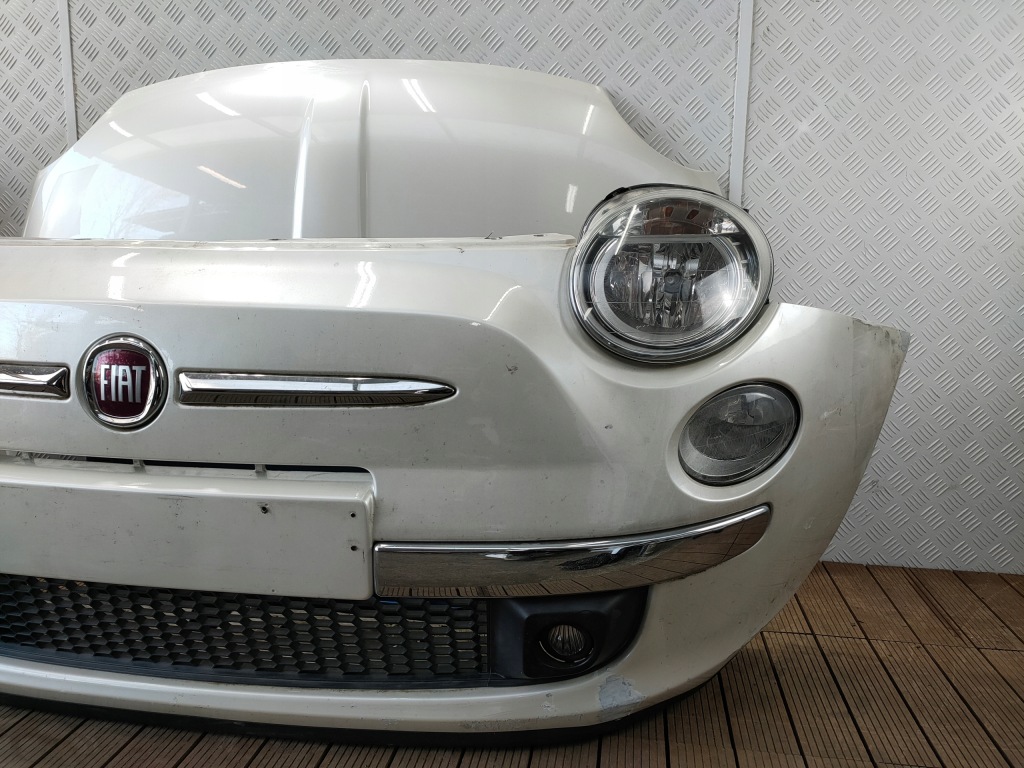 фото №8, Fiat 500 07-14 перед капот бампер pas крыло лампы цвет 270/a перламутр
