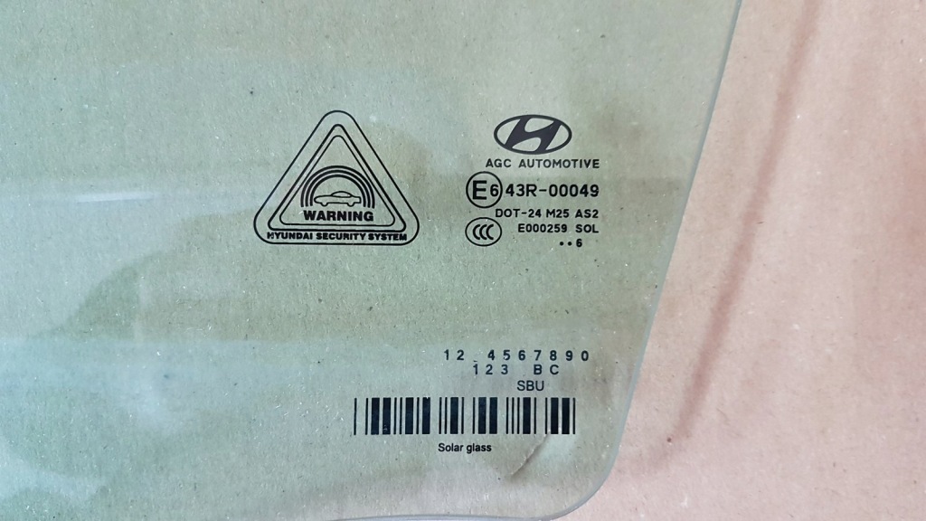 фото №2, Скло двері лівий перед hyundai tucson 2016-17 rok