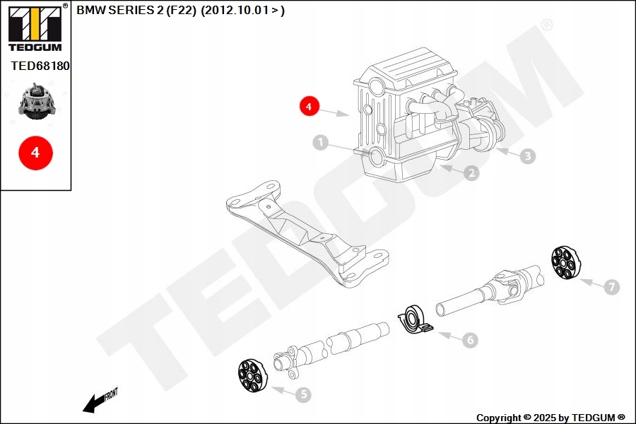фото №6, Подушка двигателя правая bmw