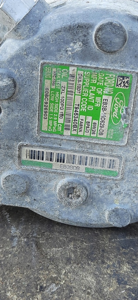 фото №7, Компресор кондиціонера компресор 3.2tdci ford ranger iv eb3b19d629db