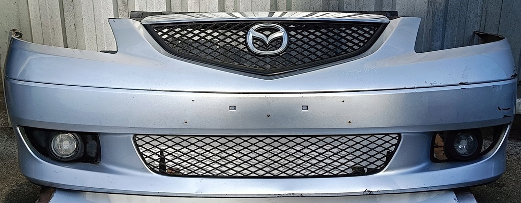 фото №1, Mazda mpv ii 02 r бампер передний перед решётка радиатора 22v