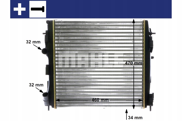 фото №9, Mahle радиатор двигателя wody nissan kubistar renault kangoo kangoo