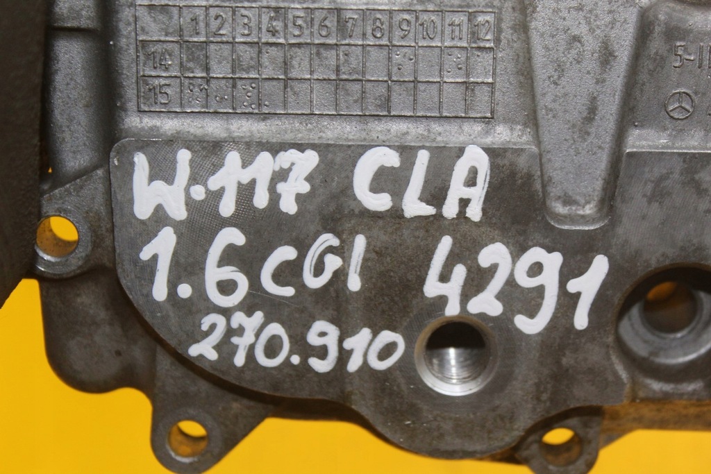 фото №7, Корпус распределительного вала mercedes w117 w176 w246 cla 1.6 cgi 270 910 a2700150400