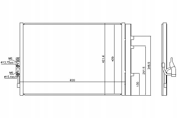 фото №1, Nissens радіатор кондиціонера з осушувач bmw