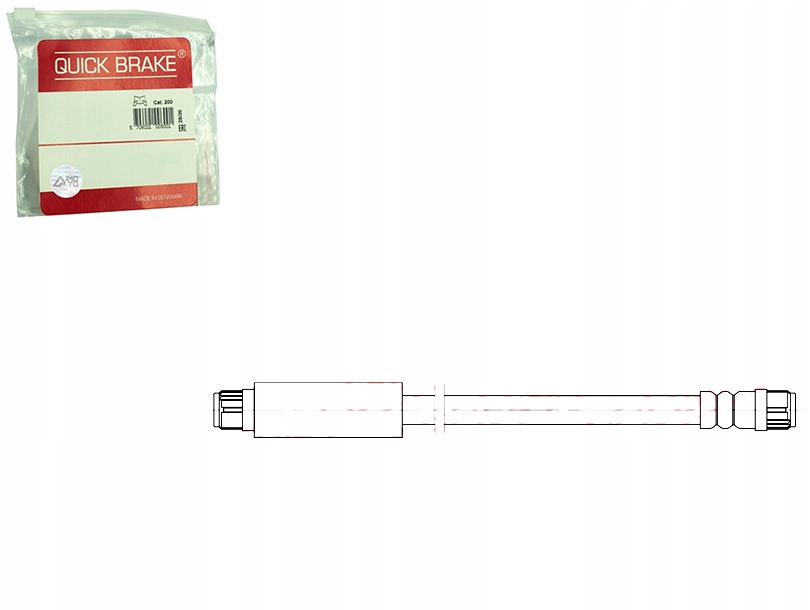 фото №1, Шланг тормозной гибкий задняя l/p citroen jumpy ii peugeot expert