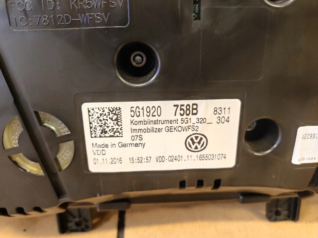 фото №8, Лічильник прилади golf 7 vii r 2.0 tsi
