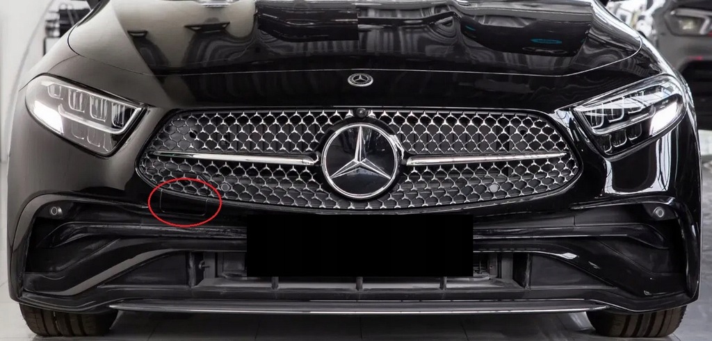 фото №16, Mercedes cls c257 w257 amg lift 2021- заглушка фаркоп перед оригинал