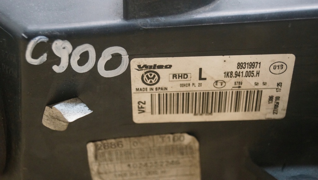 фото №15, Лампа лівий перед vw scirocco