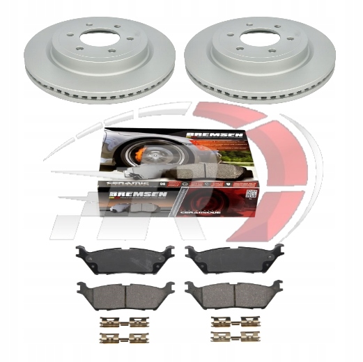 фото №1, Ford expedition 2018-2021 тормозные диски + тормозные колодки тормозные задняя cer + пластины