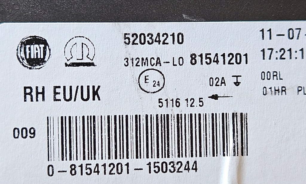 фото №5, Fiat 500 abarth lift 15-23 противотуманная фара поворотник drl led левая правая nowe