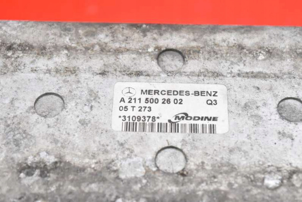 Радіатор інтеркулер a2115002602 mercedes e-klasa w211 3.0 cdi 224 km в Україні