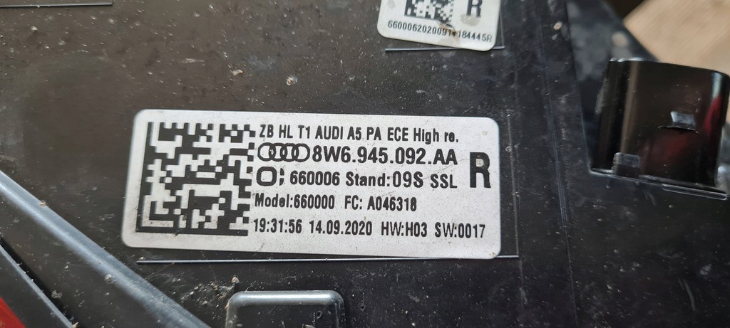фото №14, Rs5 8w lift s5 a5 лампа правая правый задняя led sportback 8w6945092aa