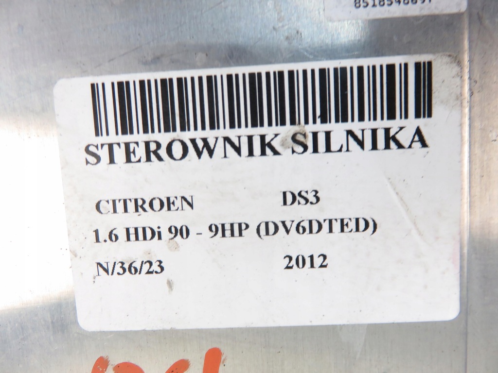 фото №8, Блок керування citroen ds3 1.6 e-hdi 8v 0281019819